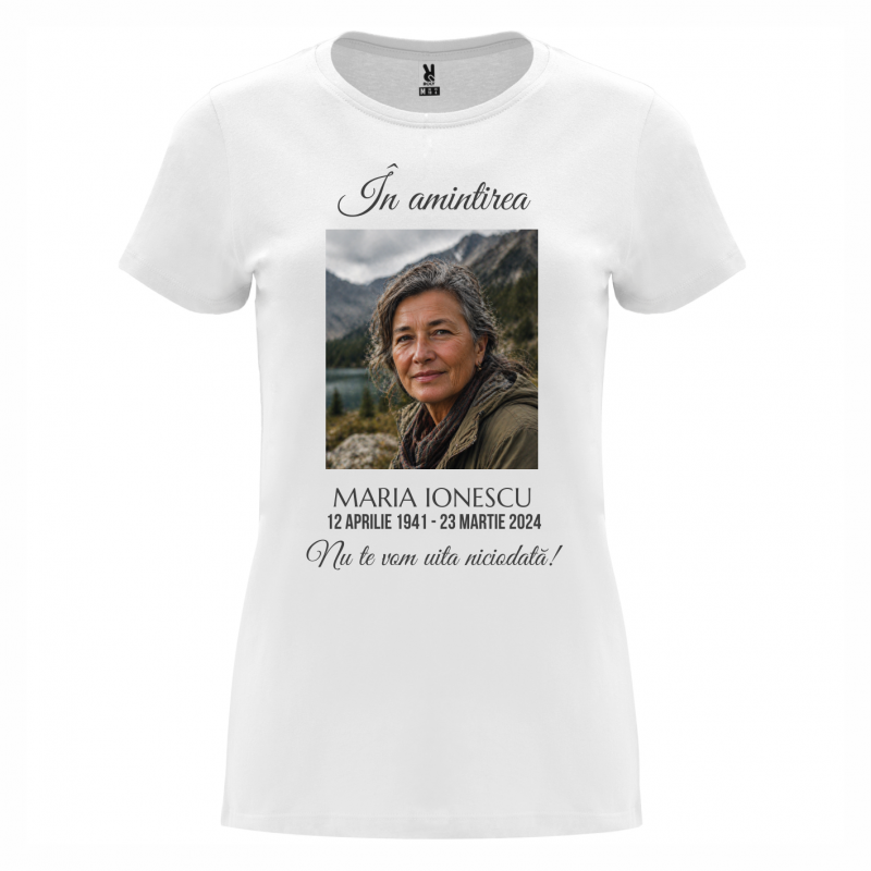 Tricou maneca scurta personalizat pentru femei Model 9