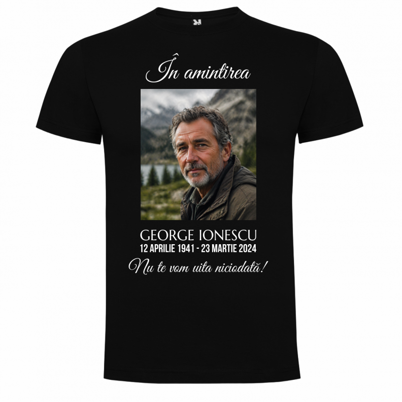 Tricou maneca scurta personalizat pentru barbati Model 8 Tricou maneca scurta personalizat pentru barbati Model 8